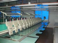 中豪刺繡電腦二手機交易市場-廣州市增城新塘匯美工業區-繡花機械。進口田島。百靈達。韓國機。大量國產繡花機。三合一特種繡。二合一等-產品展廳